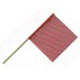 18" X 18" Safety Flag Mesh W/ Wood Dowel Rod 3/4"  X 36" - Red